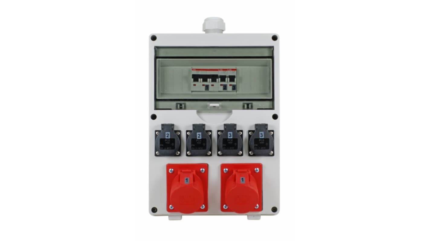 Bodo Ehmann Type F - German Schuko 6 Gang Power Distribution Unit, 16A, 230 → 400 V