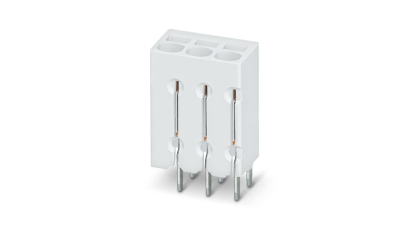 Phoenix Contact PTSM Series PCB Terminal Block, 5-Contact, 2.5mm Pitch, Wave Soldering, 1-Row, Push In Spring