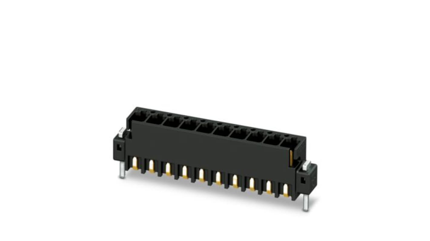 Phoenix Contact MCV Series Straight Solder Mount PCB Header, 4 Contact(s), 2.54mm Pitch, 1 Row(s), Shrouded