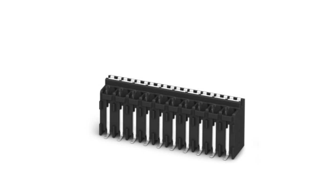 Phoenix Contact SPT Series PCB Terminal Block, 8-Contact, 3.81mm Pitch, Solder Mount, 1-Row, Push In Spring Termination