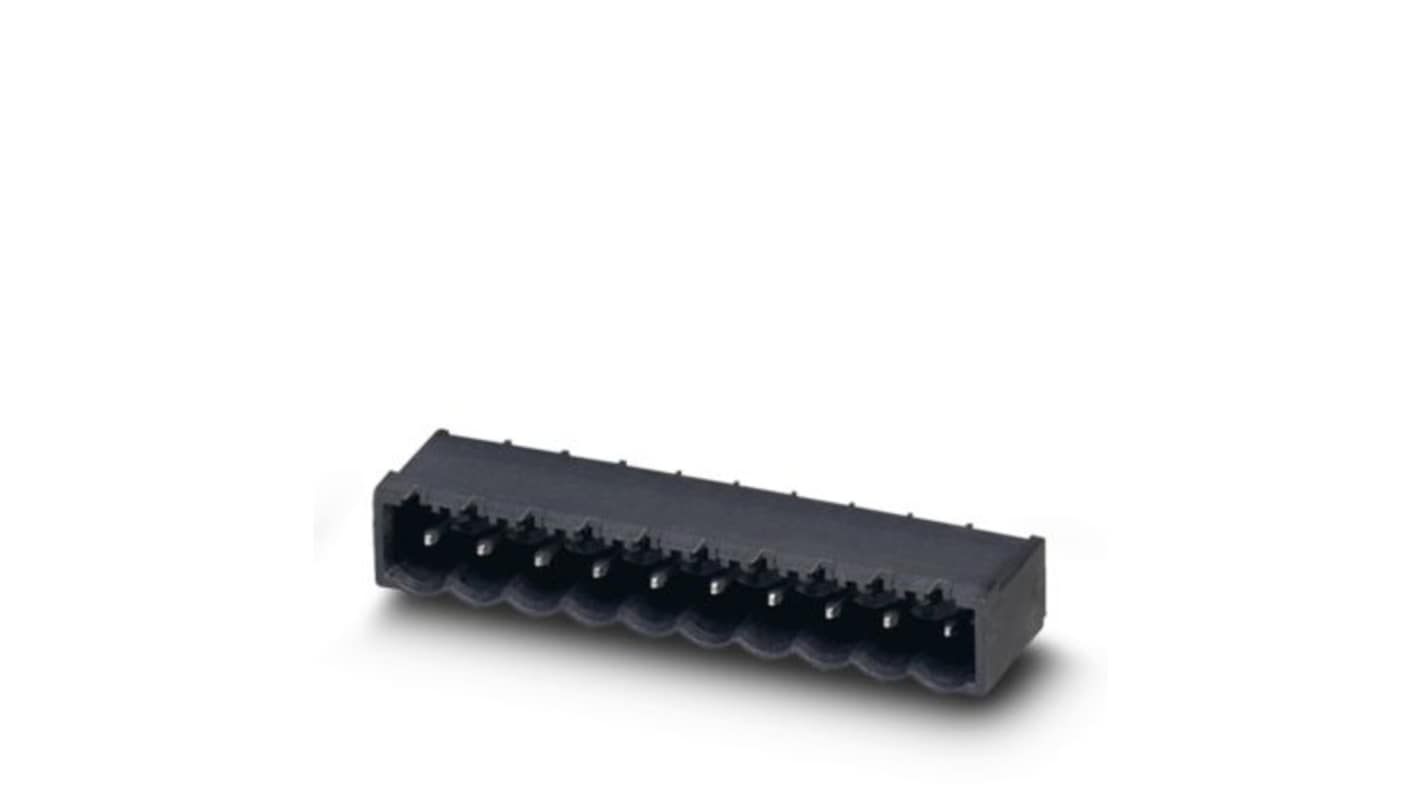 Phoenix Contact CCA 2 Series Straight Wave Soldering PCB Header, 6 Contact(s), 5.08mm Pitch, 1 Row(s), Shrouded