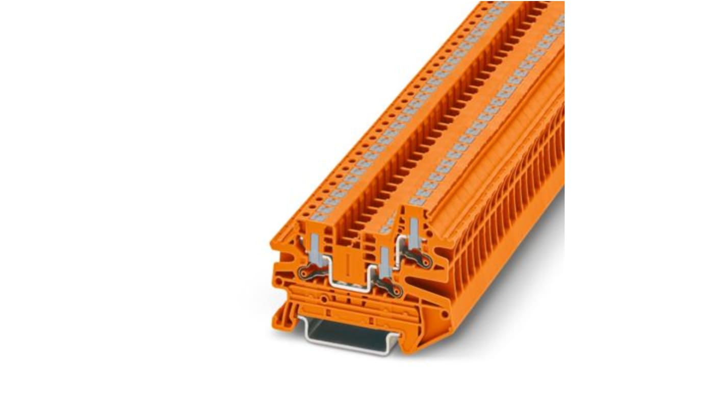 Phoenix Contact 1291502 Orange, 2.5mm², 1-Level, Push In Termination