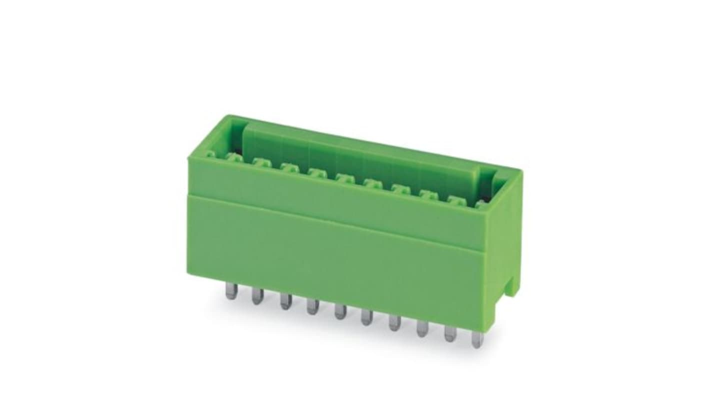 Phoenix Contact Straight Solder Mount PCB Header, 9 Contact(s), 2.5mm Pitch, 1 Row(s), Shrouded