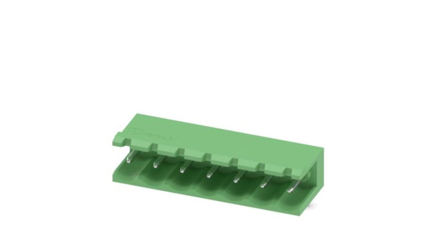 Phoenix Contact Straight Solder Mount PCB Header, 7 Contact(s), 5.08mm Pitch, 1 Row(s), Shrouded