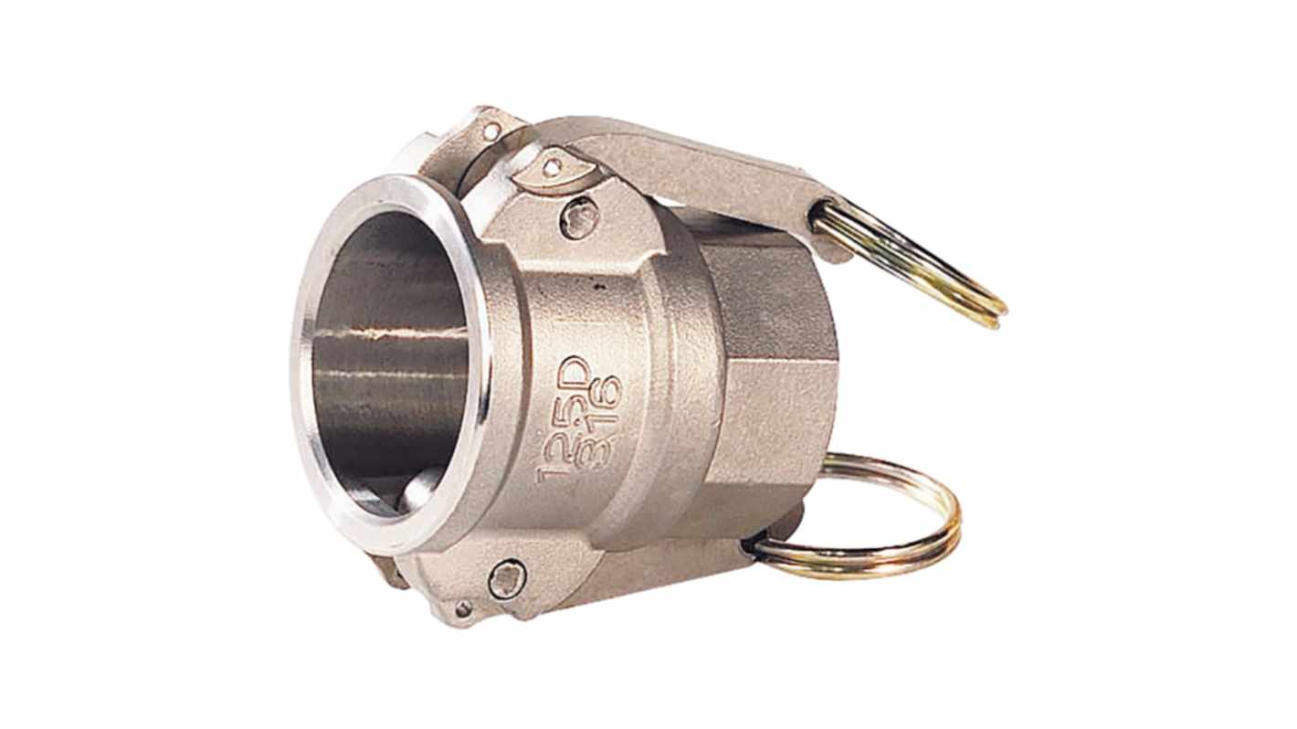 Sferaco Hose Coupling, Straight Hose Coupling, BSP 1/4in 1/4in ID, 18 bar