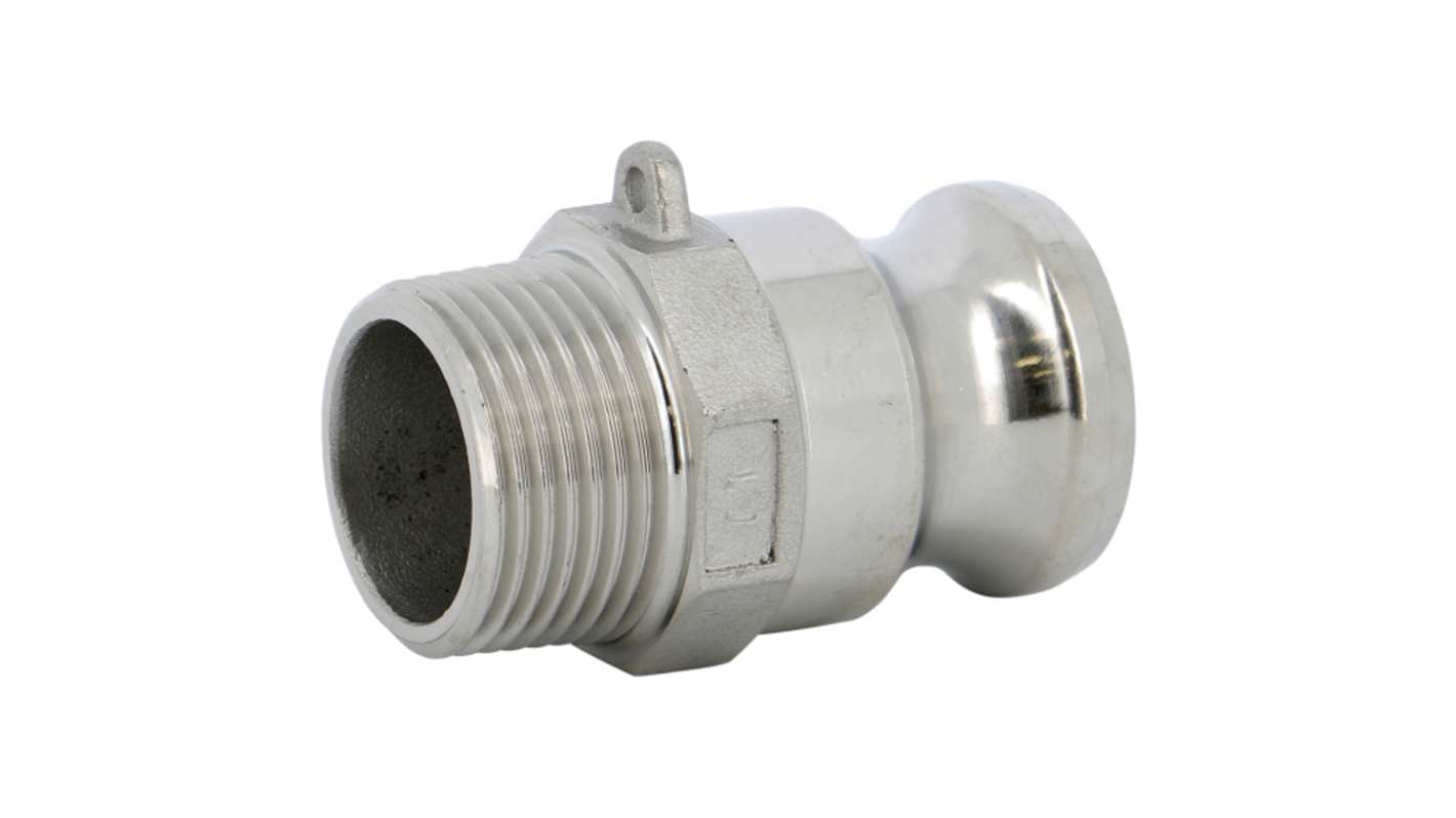 Sferaco Hose Connector, Straight Camlock Adaptor, BSP 2in 2in ID, 18 bar