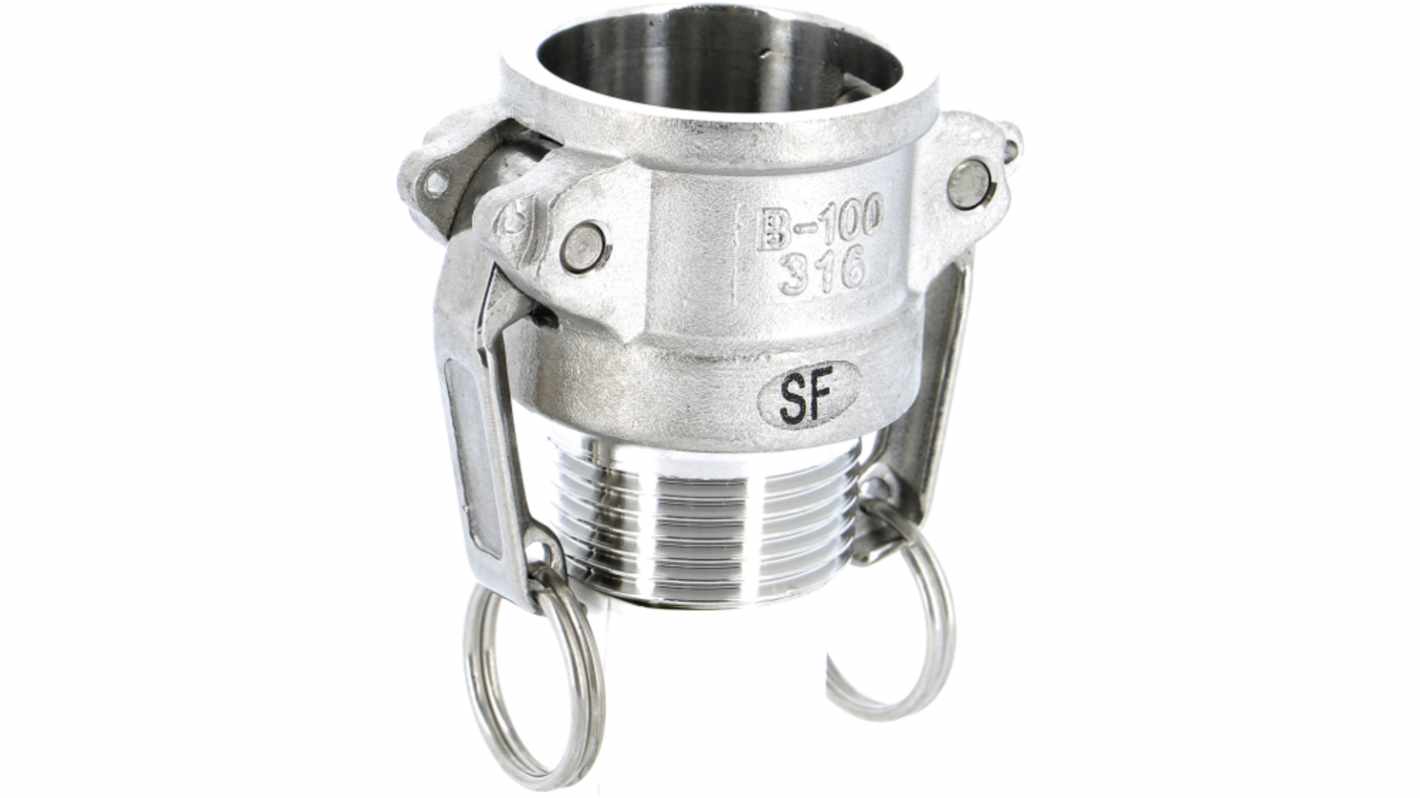Sferaco Hose Connector, Straight Hose Coupling, BSP 1/4in 1/4in ID, 18 bar