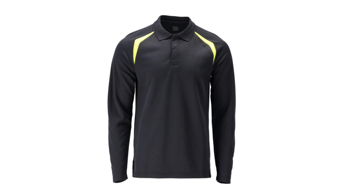 Mascot Workwear Hi-Viz Yellow/Navy Arc Flash Polo, XL Hi-Vis