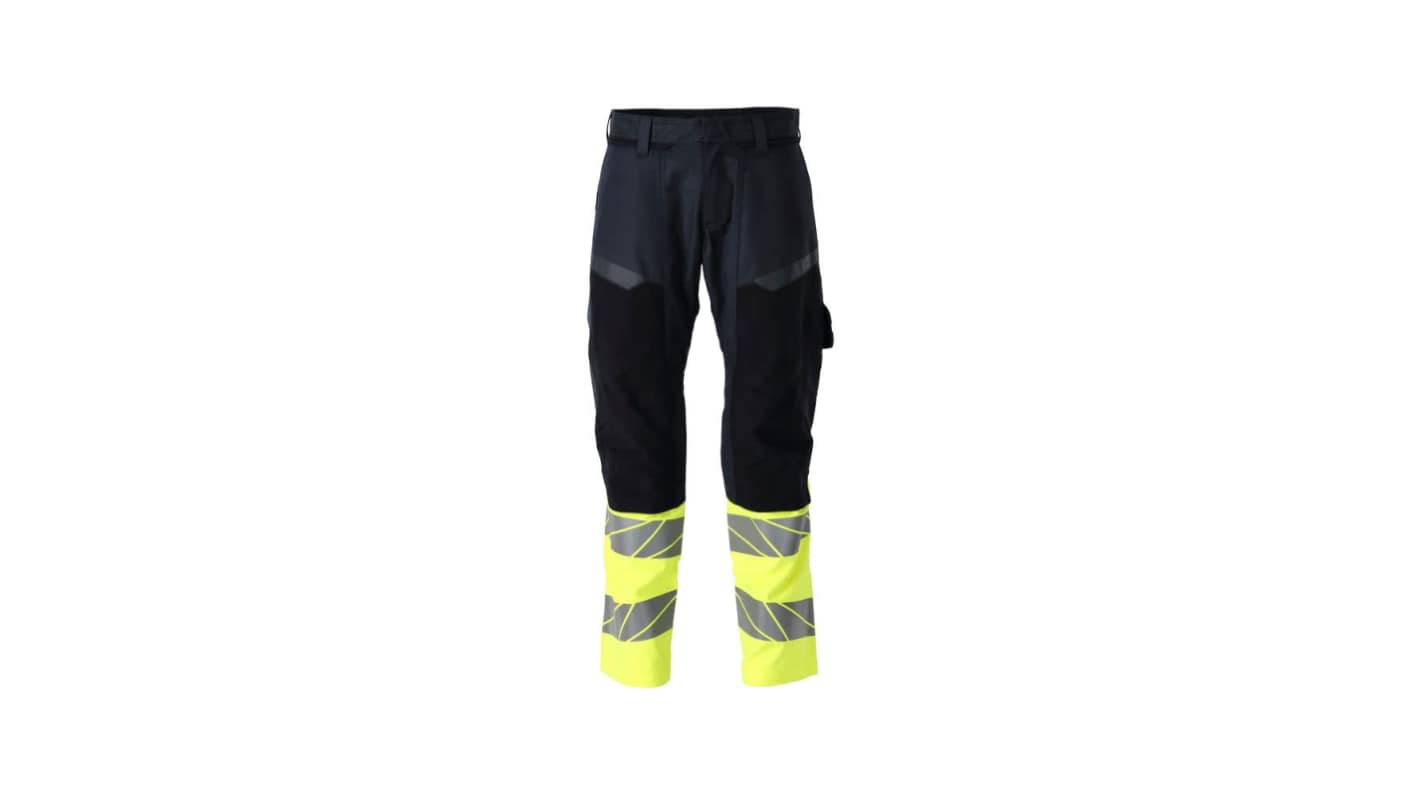 Mascot Workwear Hi-Viz Yellow/Navy Arc Flash Trousers, C58 Hi-Vis