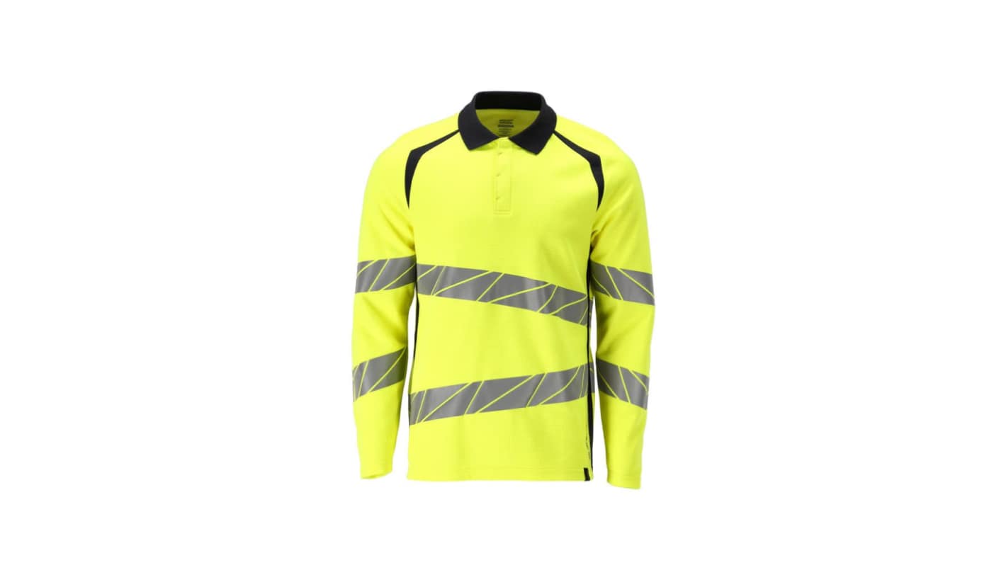 Mascot Workwear Hi-Viz Yellow/Navy Arc Flash Polo, XXL Hi-Vis