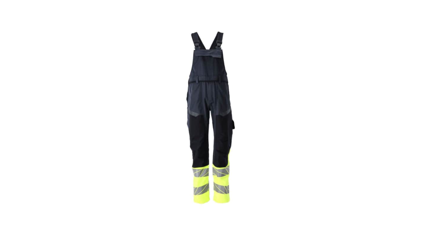 Mascot Workwear Hi-Viz Yellow/Navy Hi-Vis Bib & Brace, C62 Hi-Vis