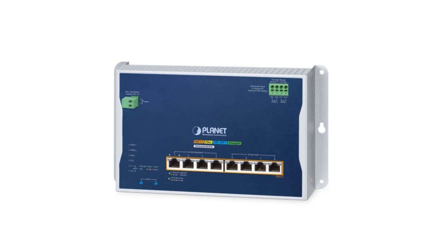 Planet WGS-6325-8UP2X, Managed Switch 4 Port Network Switch With PoE RJ-45