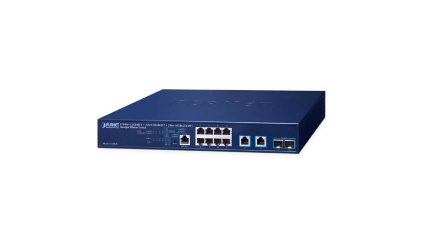 Planet MGS-6311-10T2X, Managed Switch 8 Port Network Switch RJ-45