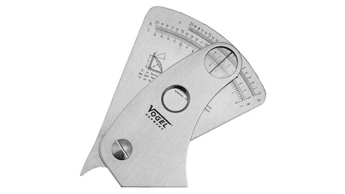 Vogel 474404 Stainless Steel Feeler Gauge 0.1mm, , Single Blade Blades
