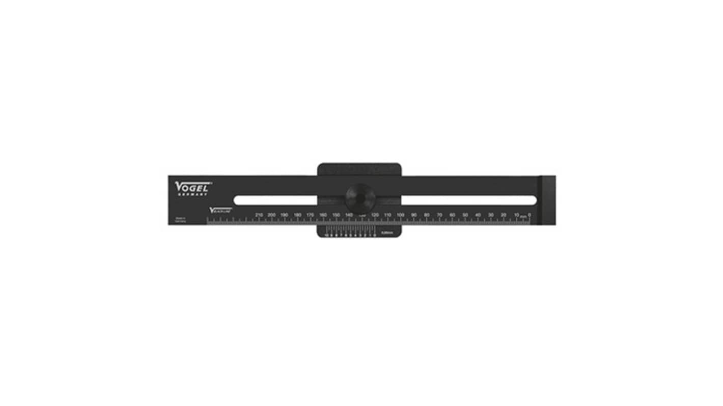 Vogel 400mm Steel Metric Ruler