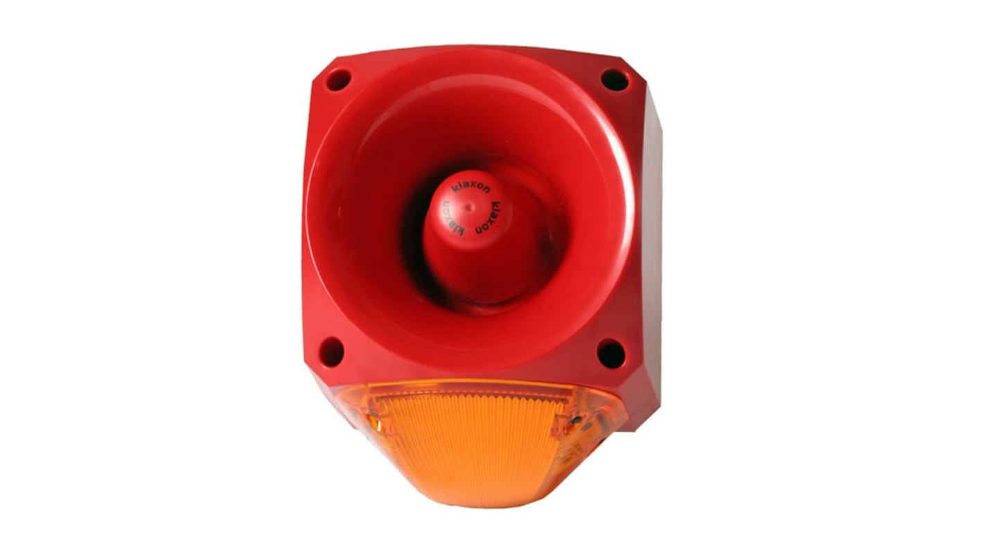 Klaxon PNC Series Amber Continuous lighting Beacon, 10 → 60 V, Fixed, LED Bulb, IP66