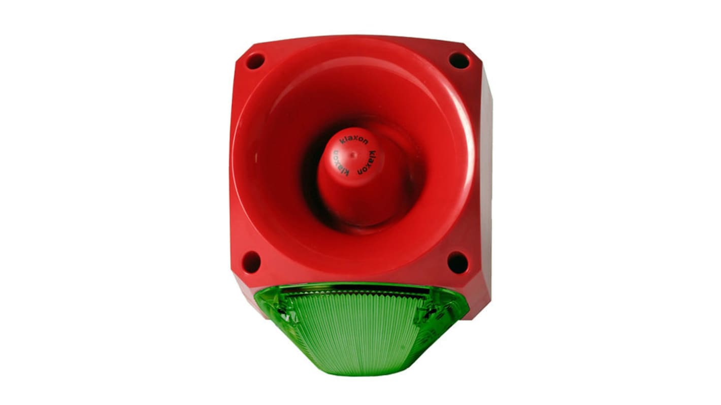 Klaxon PNC Series Green Continuous lighting Beacon, 10 → 60 V, Fixed, LED Bulb, IP66