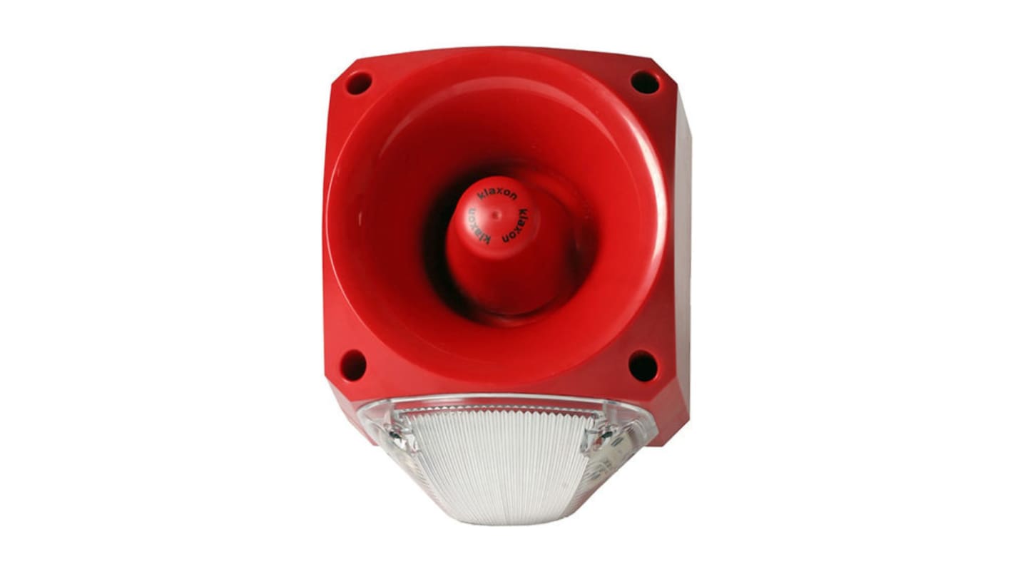 Klaxon PNC Series Clear Continuous lighting Beacon, 110 → 230 V, Fixed, LED Bulb, IP66
