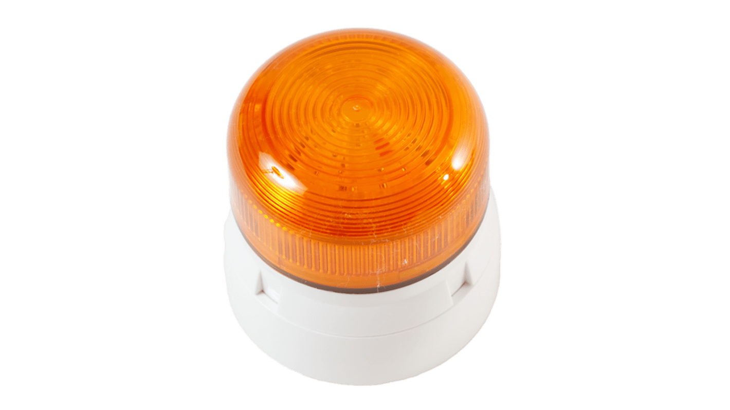 Klaxon QSB Series Amber Flashing, Static Beacon, 10 → 30 V, Standard, LED Bulb, IP65, IP67