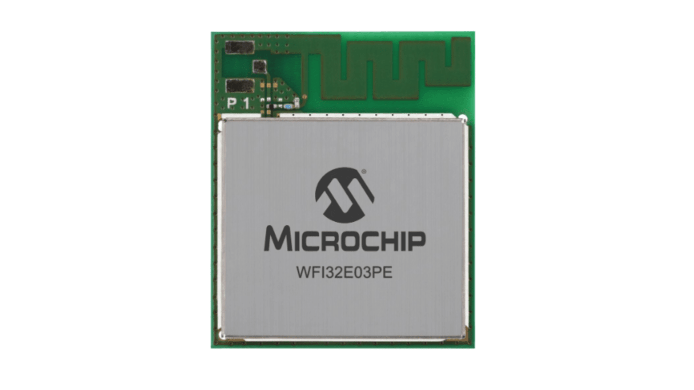Microchip WFI32E03PE-I 3 → 3.6V WiFi Module, 802.11b/g/n I2C, SPI, UART, USB
