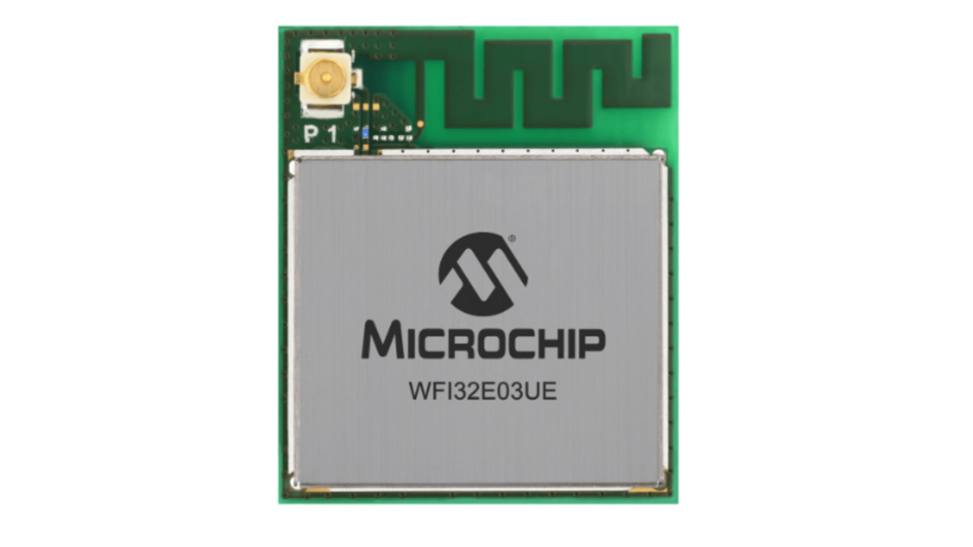 Microchip WFI32E03UE-I 3 → 3.6V WiFi Module, 802.11b/g/n I2C, SPI, UART, USB