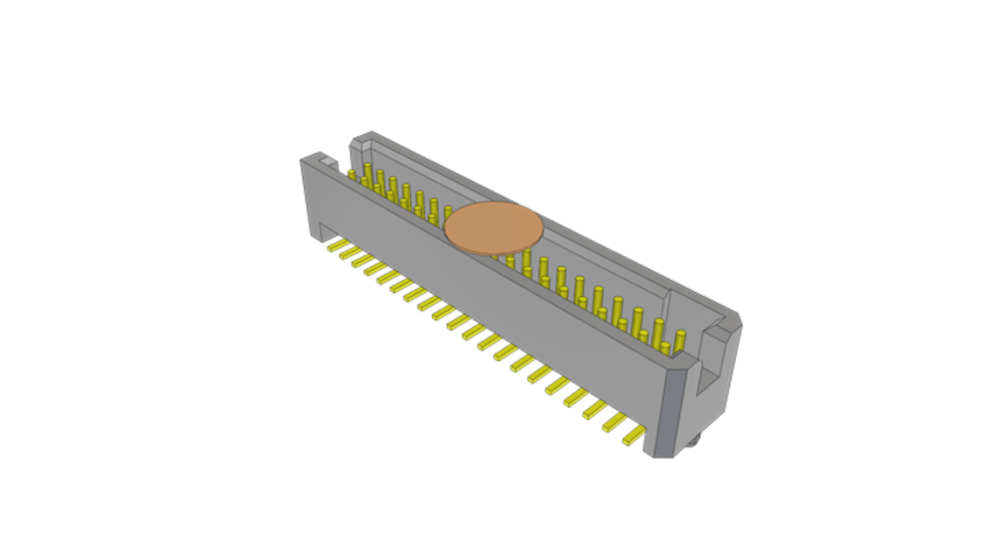 Samtec TFM Series Vertical Surface Mount PCB Header, 40 Contact(s), 1.27mm Pitch, 2 Row(s), Shrouded