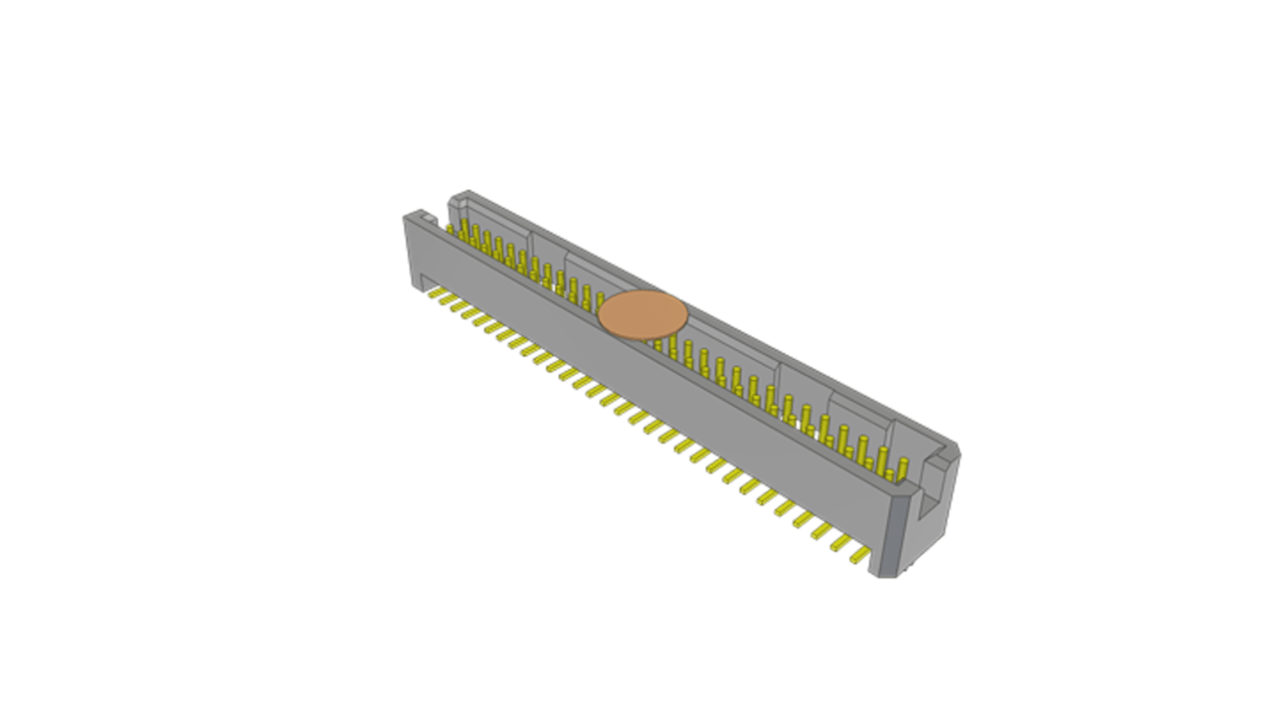 Samtec TFML Series Vertical Surface Mount PCB Header, 60 Contact(s), 1.27mm Pitch, 2 Row(s), Shrouded