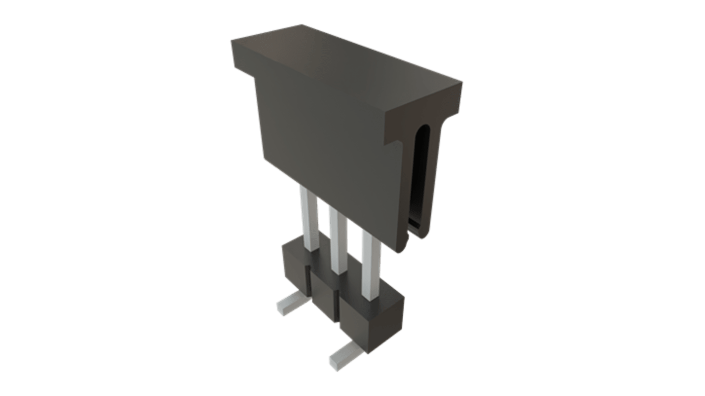 Samtec TSM Series Vertical Surface Mount PCB Header, 3 Contact(s), 2.54mm Pitch, 1 Row(s), Unshrouded