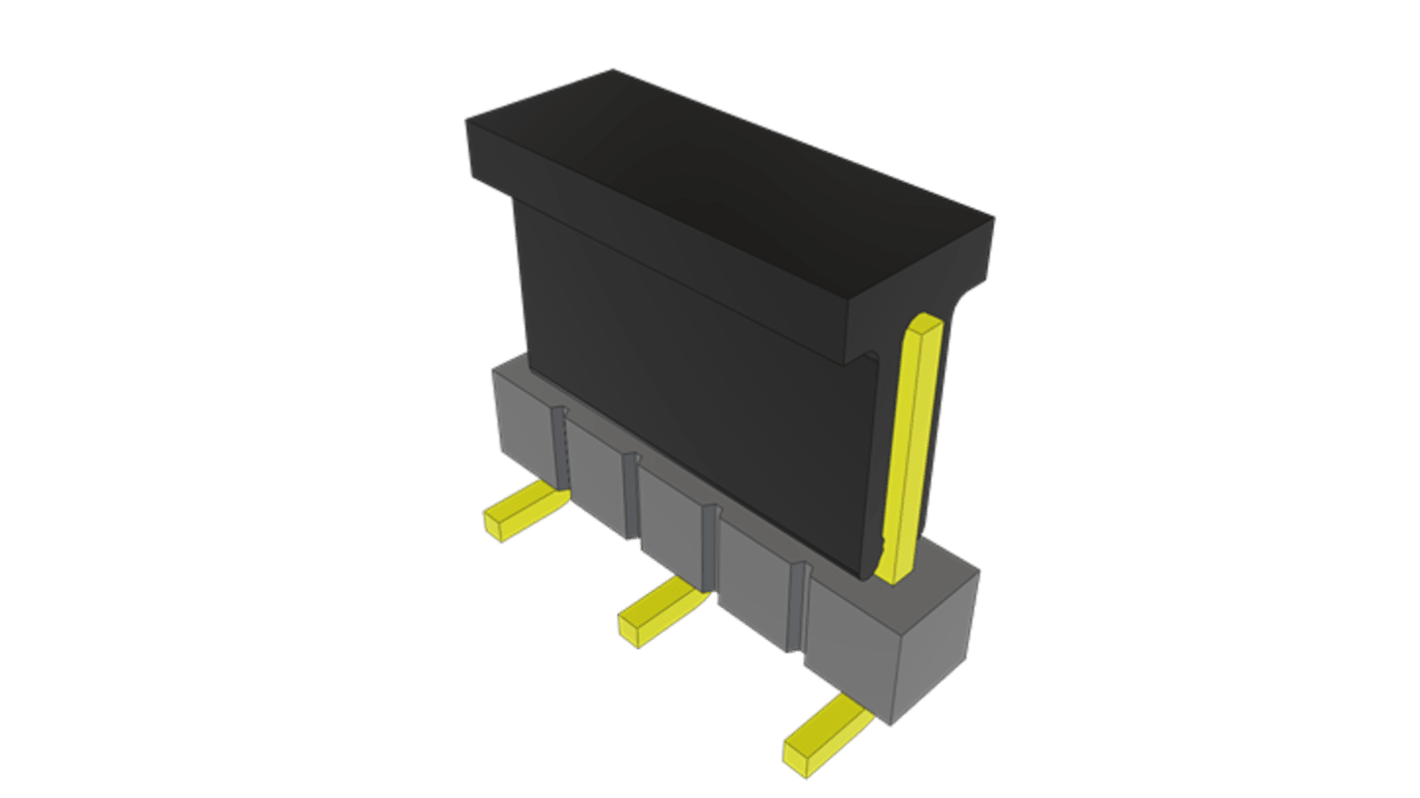 Samtec TSM Series Vertical Surface Mount PCB Header, 5 Contact(s), 2.54mm Pitch, 1 Row(s), Unshrouded