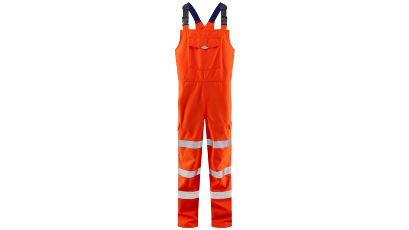 Leo Workwear Orange Hi Vis Overalls, XXL
