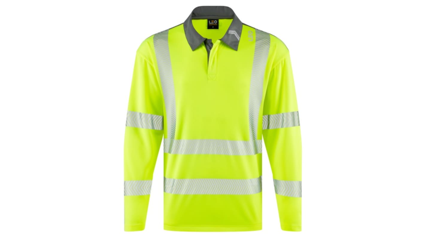 Leo Workwear GEORGEHAM Yellow Men Hi Vis Polo Shirt