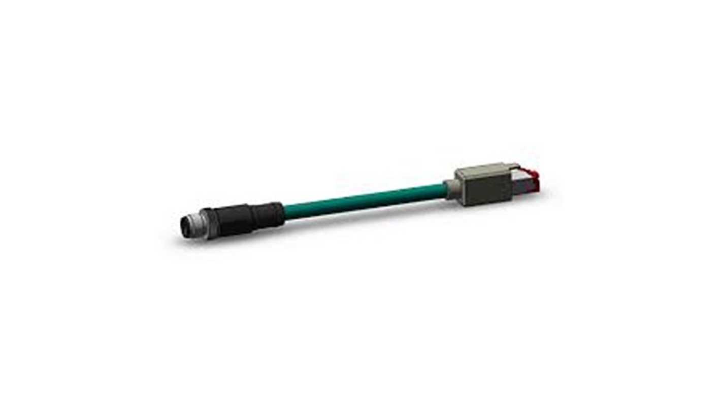 SMC EX Series Connecting Cable for Use with Communication System, RJ45, M12