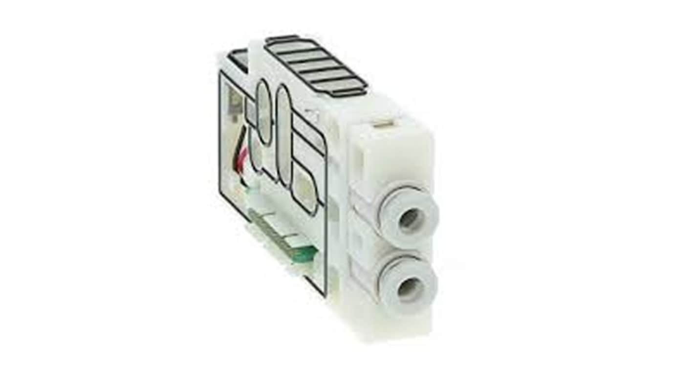 SMC SY50M series One-touch Fitting 8 mm Manifold Block for use with Valve, SY50M-2-1DA-C8-NA