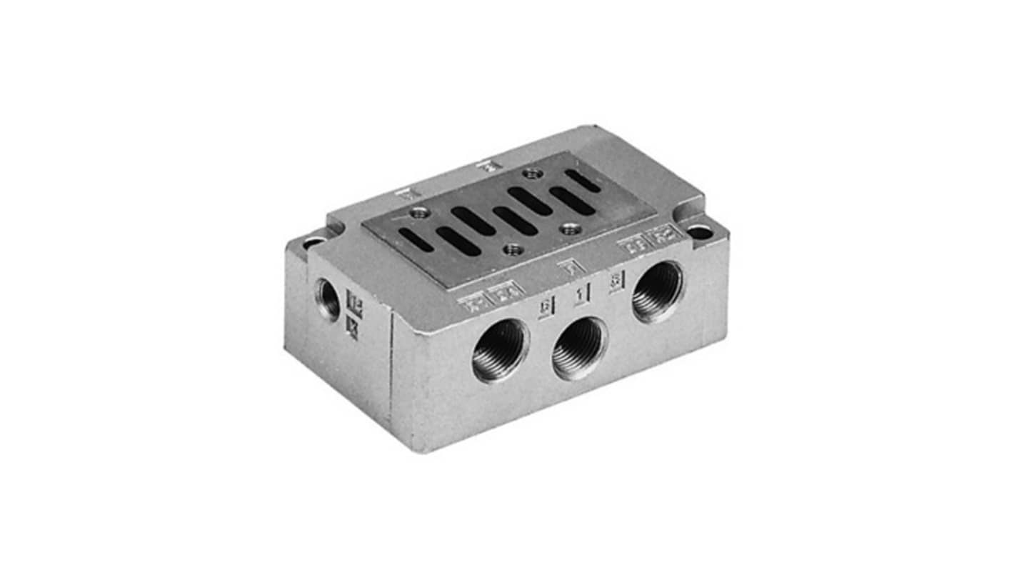 SMC EVS7 series G 3/8 Sub Base for use with VS7 Series, EVS7-2-A03F