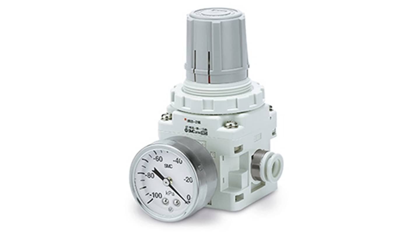 SMC 240L/min Vacuum Regulator, -100kPa to -1.3kPa