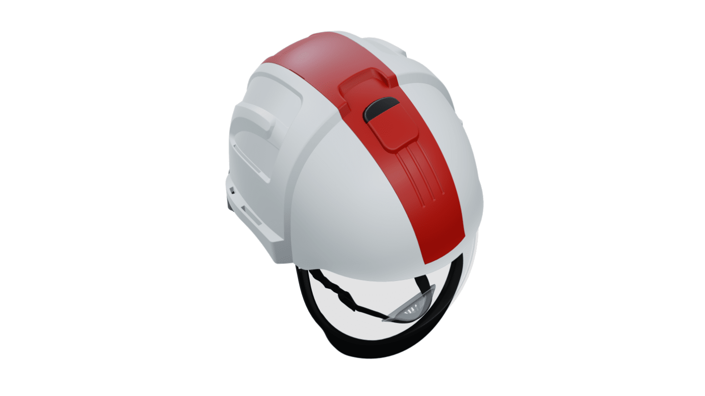 Penta Visarc White Hard Hats with Chin Strap, Adjustable