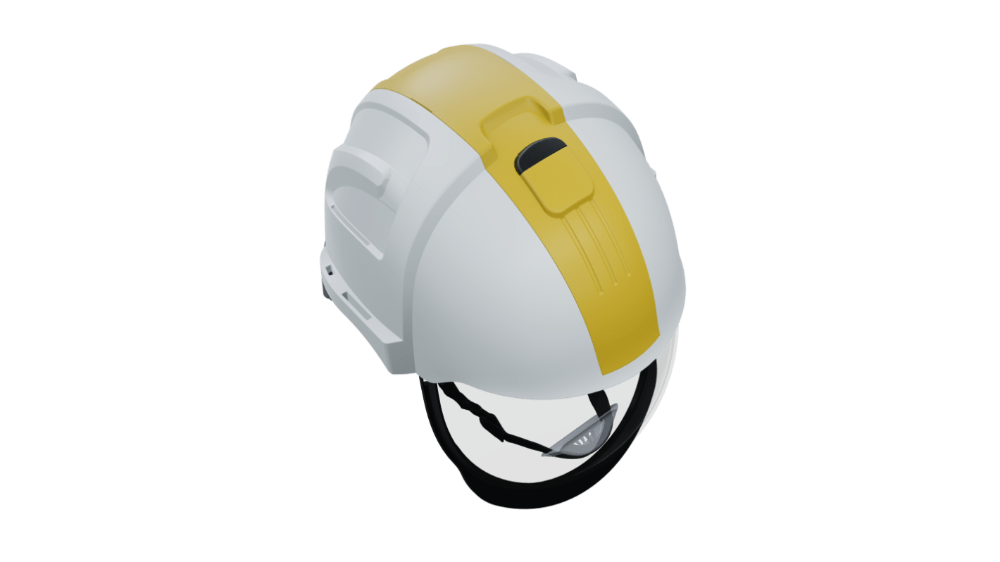 Penta Visarc White Hard Hats with Chin Strap, Adjustable