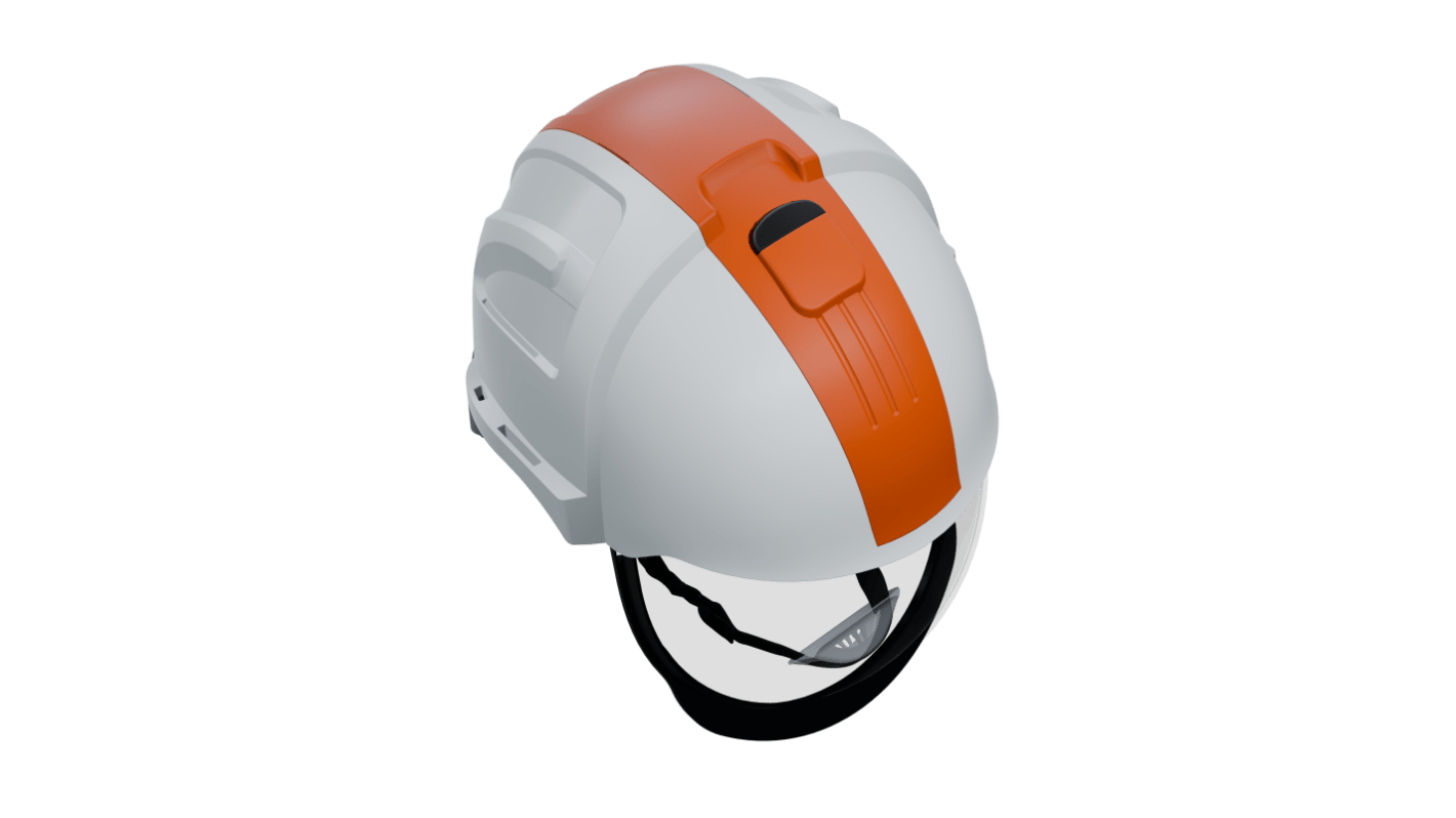 Penta Visarc White Hard Hats with Chin Strap, Adjustable