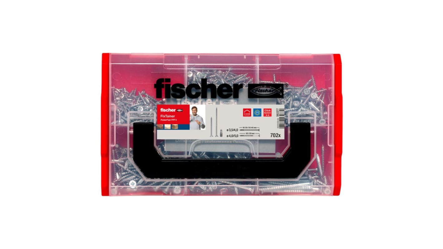 Fischer Fixings Steel 700 Piece Pozidriv Drive Screw Kit