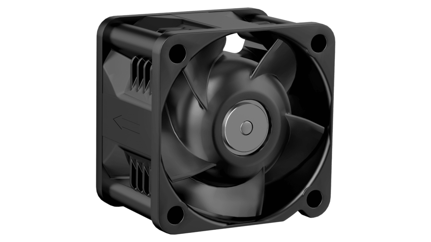 ebm-papst Series AxiForce 40 Series Axial Fan, 12 V dc, dc Operation, 24m³/h, 2.8W, 315mA Max, IP20, 40 x 40 x 28mm