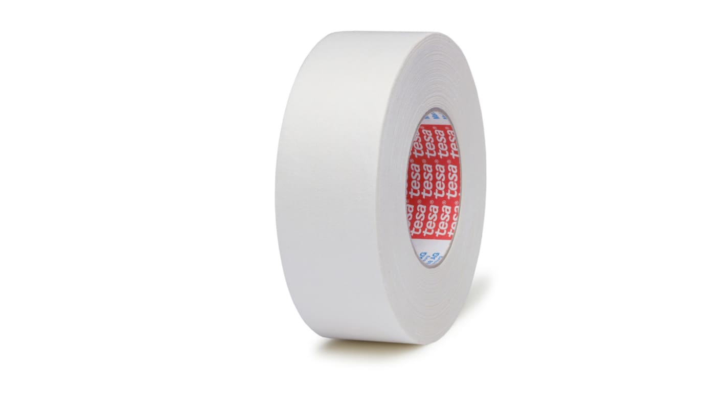 Tesa 04549-00077-00 Cloth Tape, 50m x 100mm, White