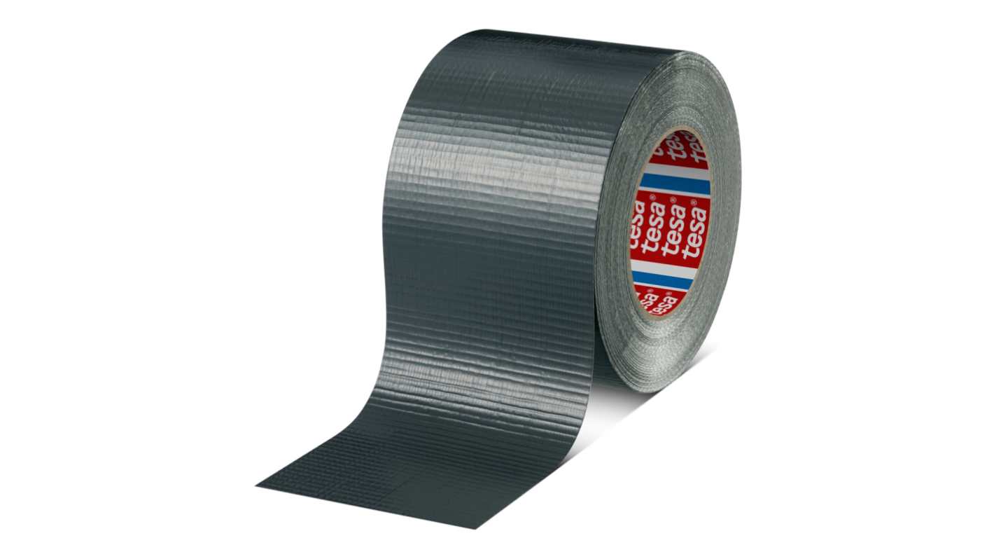 Tesa 04662-00098-00 Duct Tape, 50m x 96mm, Silver, PE Coated Finish