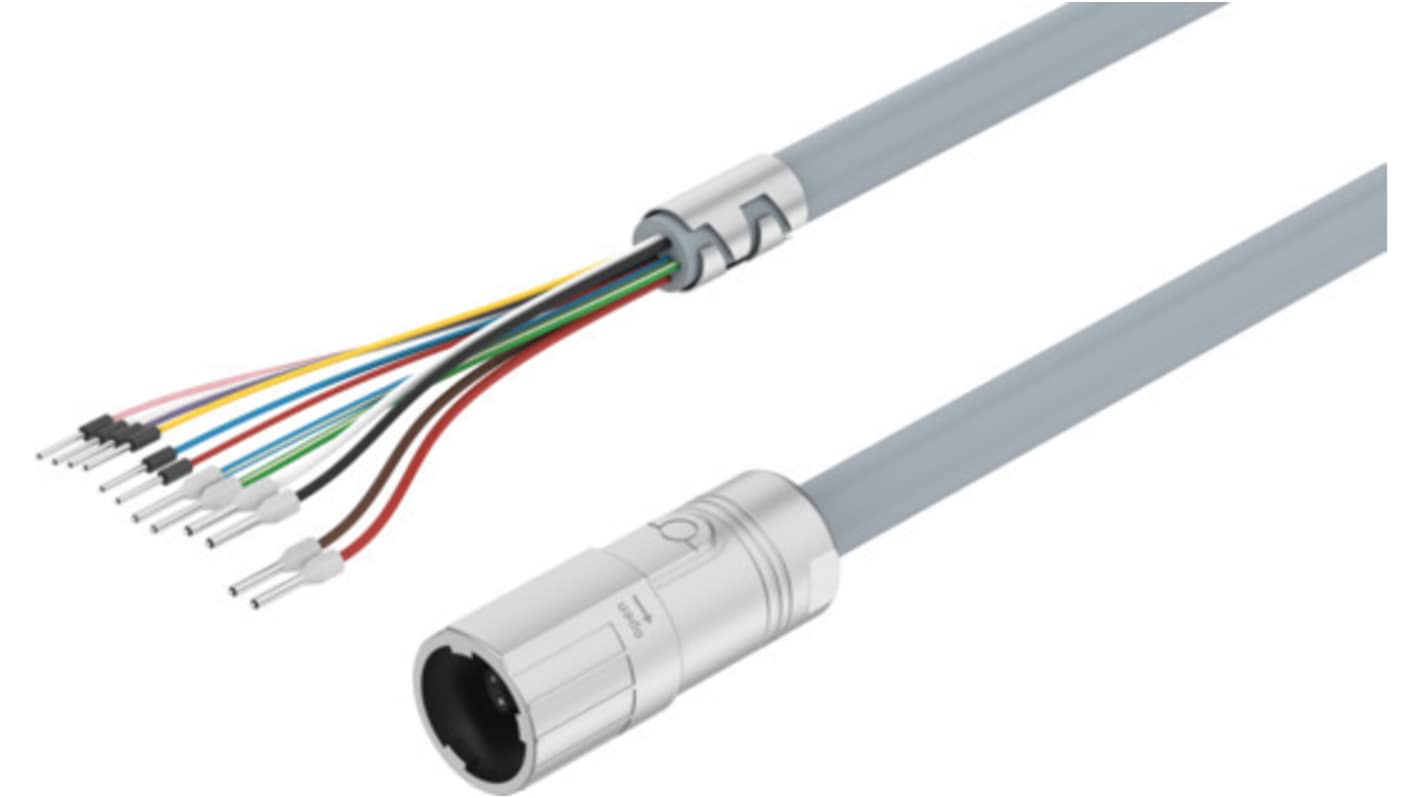 Festo NEBM Series Cable for Use with Servo Drives, 7.5m Length, 0 → 48 V dc,8195460