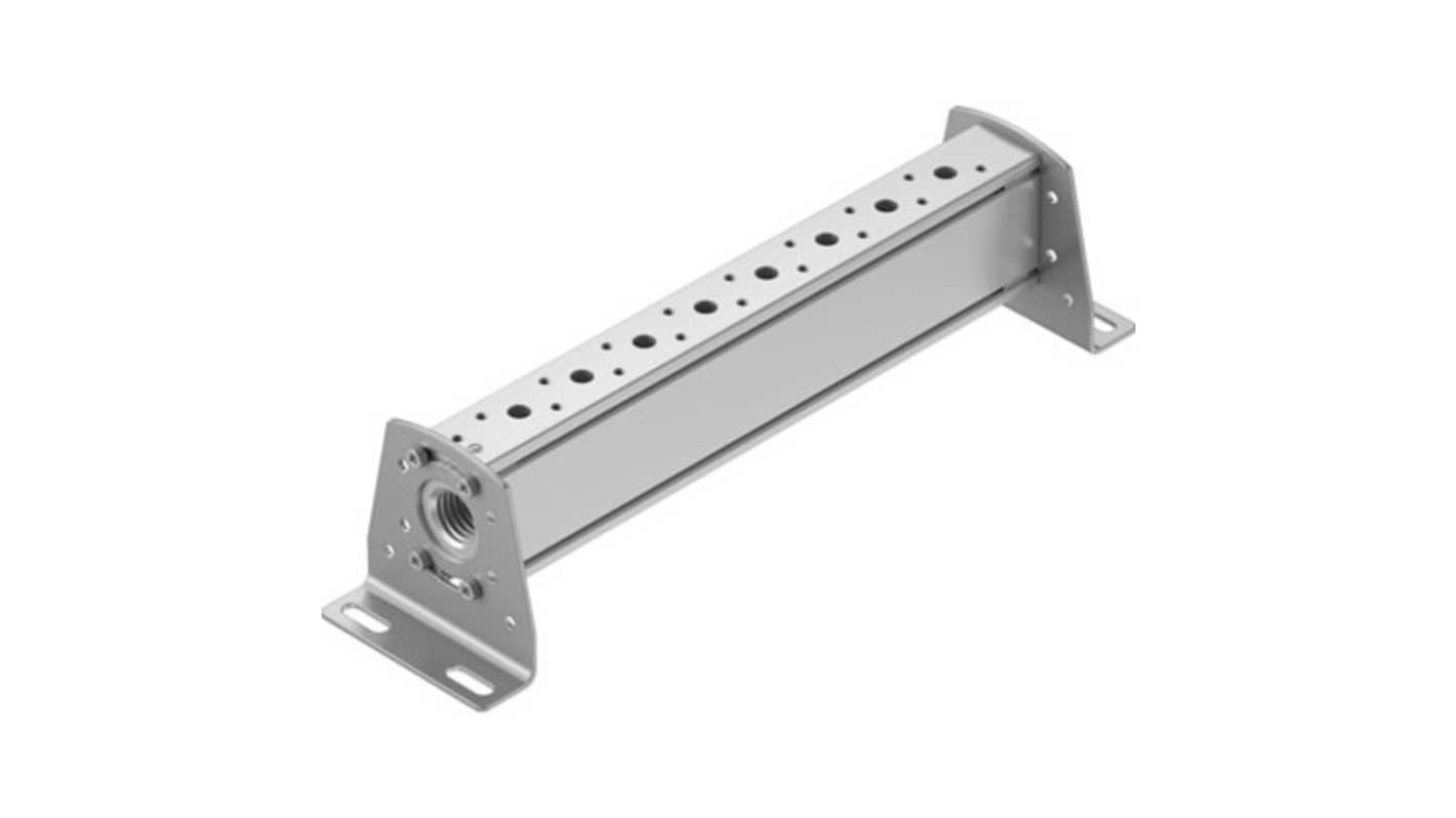 Festo VABM-B10 series 8 station NPT 1/2 Manifold for use with Solenoid And Pneumatic Valve, 8026234
