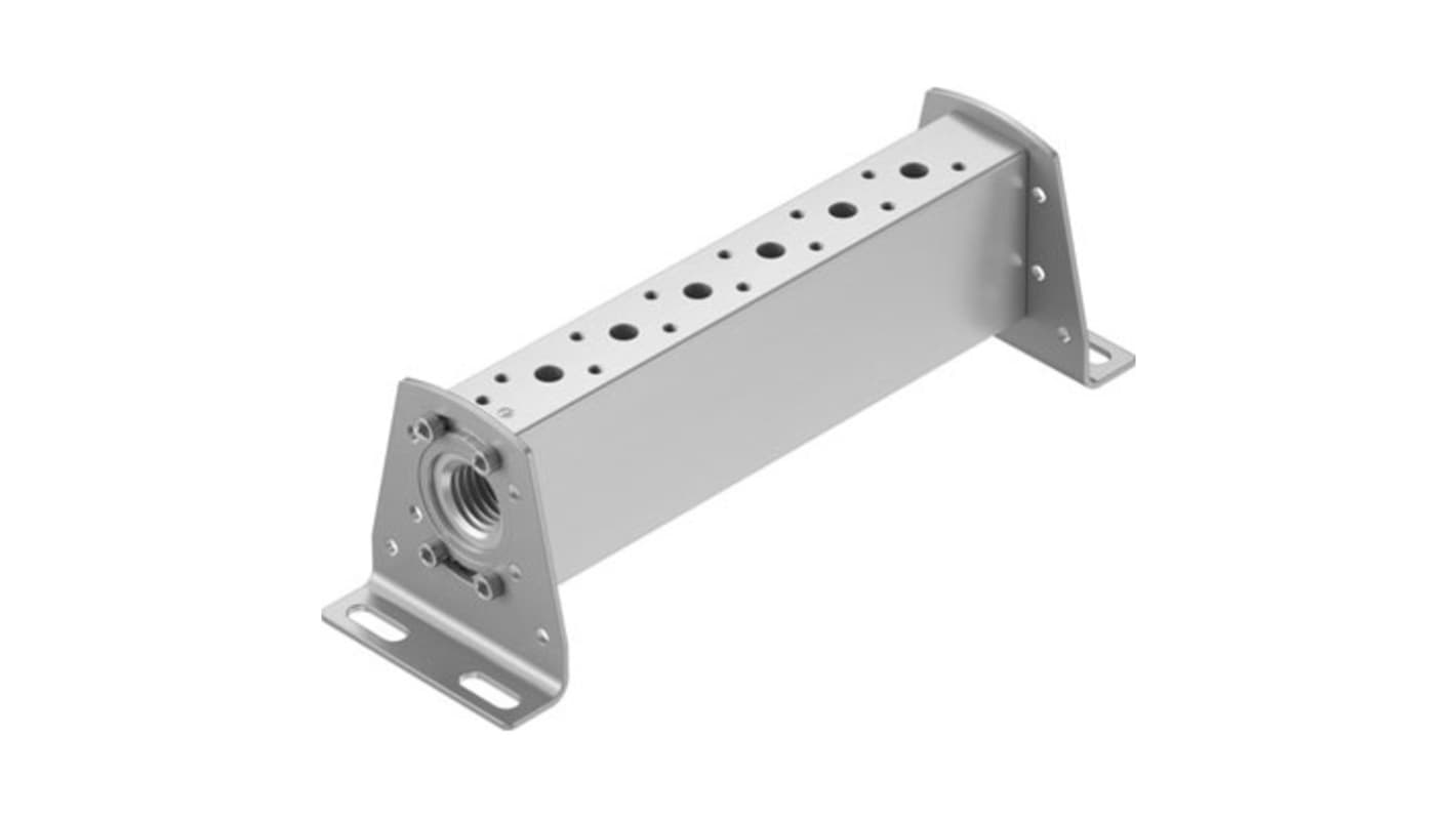 Festo VABM-B10 series 6 station NPT 3/4 Manifold for use with Solenoid And Pneumatic Valve, 8026351