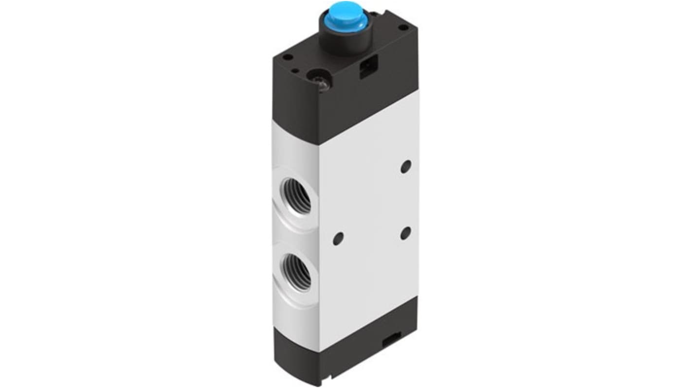Festo Directional Control Valve type Pneumatic Actuated Valve, NPT 0.25in to NPT 0.25in, 10 bar