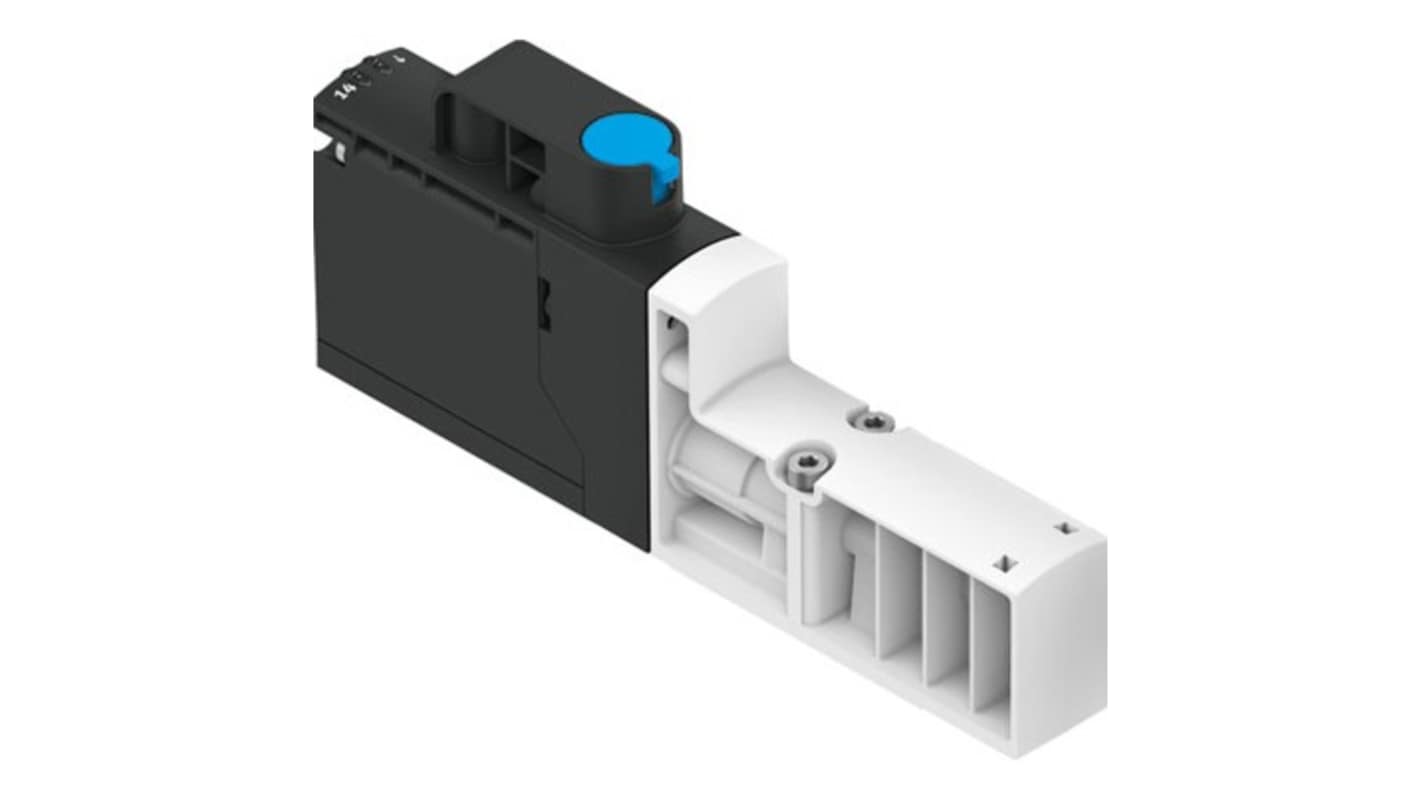 Festo 3/2-Way, Closed, Monostable Pneumatic Solenoid Valve - Electrical G 1/8 VSVA Series 24V dc