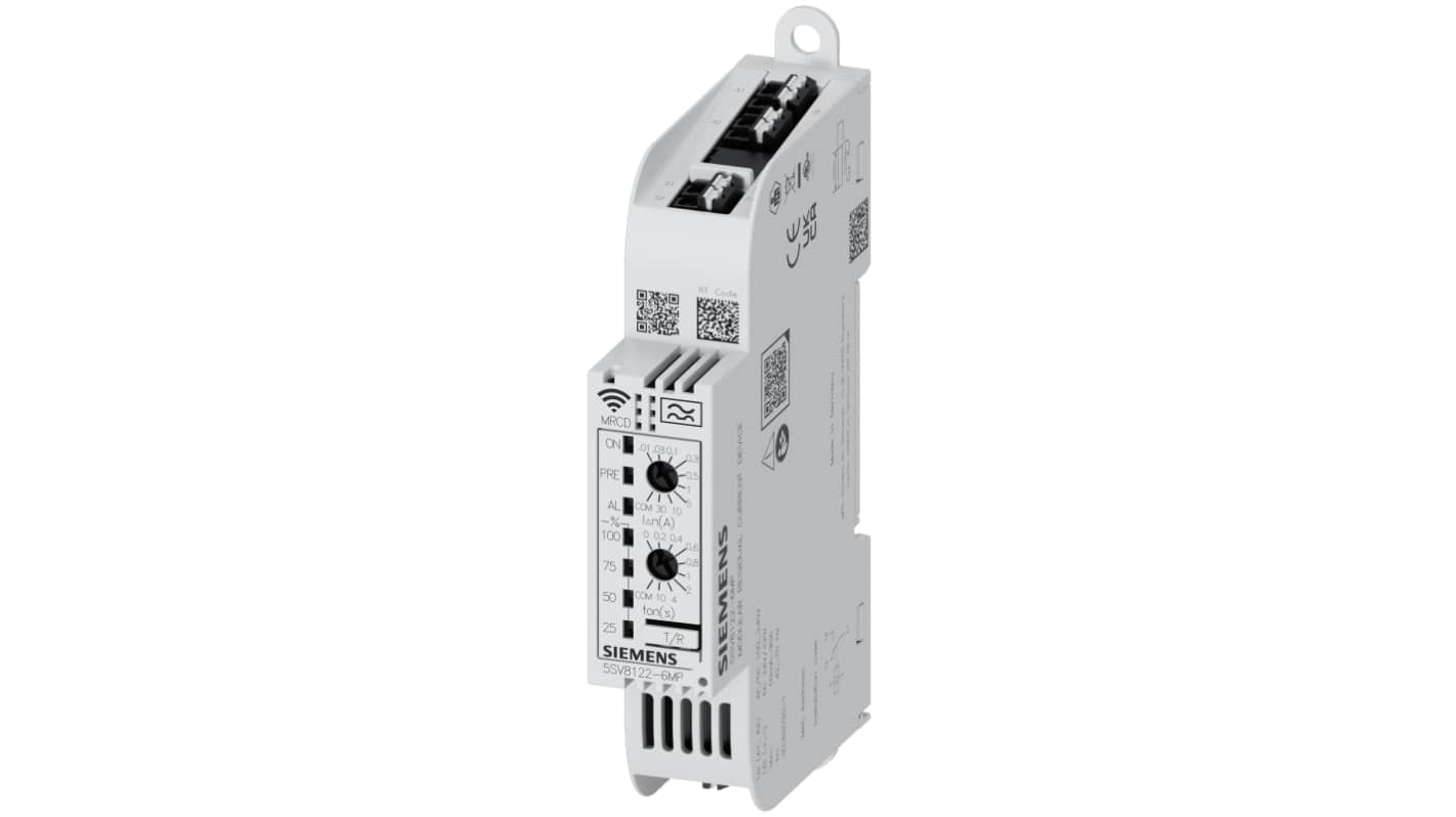 Siemens Residual Current Monitoring Relay, Single Phase, Chassis Mount