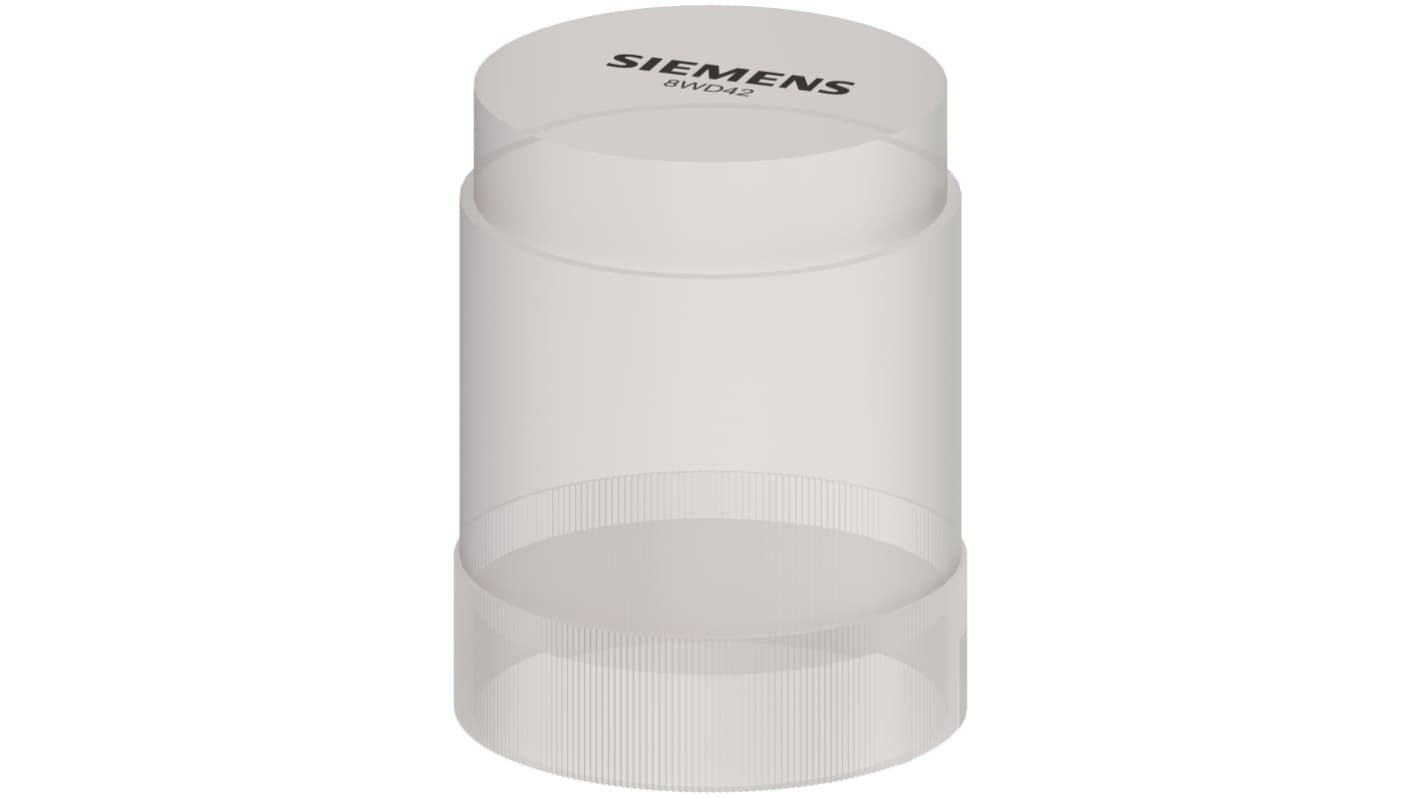 Siemens 8WD4 Series Clear Blinking Effect Flashing Light Element for Use with Signalling Column, 24 V, LED Bulb, AC/DC,