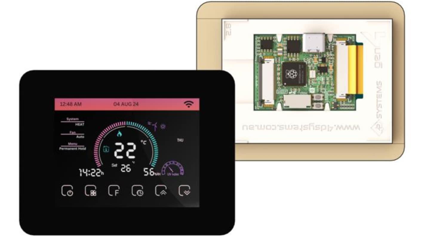 4D Systems gen4-RP2350-28CT-CLB TFT TFT LCD Display / Touch Screen, 3.5in QVGA, 240 x 320pixels
